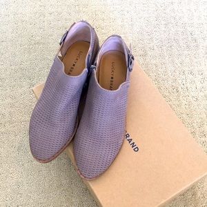 Lucky Brand gray leather boots